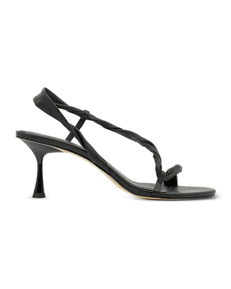 Studio Amelia Siena Sandalen mit verdrehten Riemen - Schwarz Schwarz
