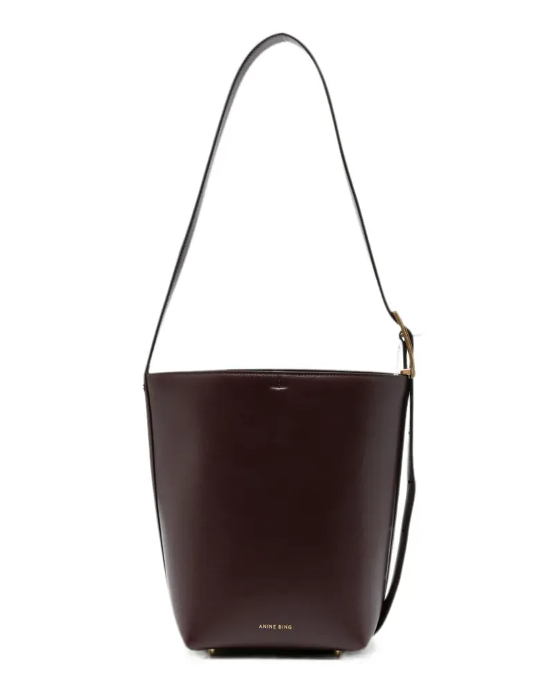 Anine Bing medium Elly leather bucket bag - Rot Rot