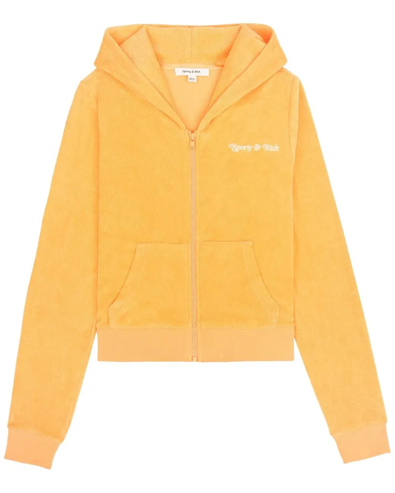 SPORTY & RICH NY Tennis Club Kapuzenjacke - Gelb Gelb