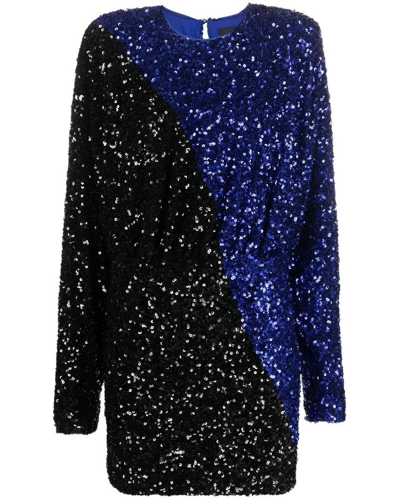 ROTATE Birger Christensen two-tone sequin minidress Blau