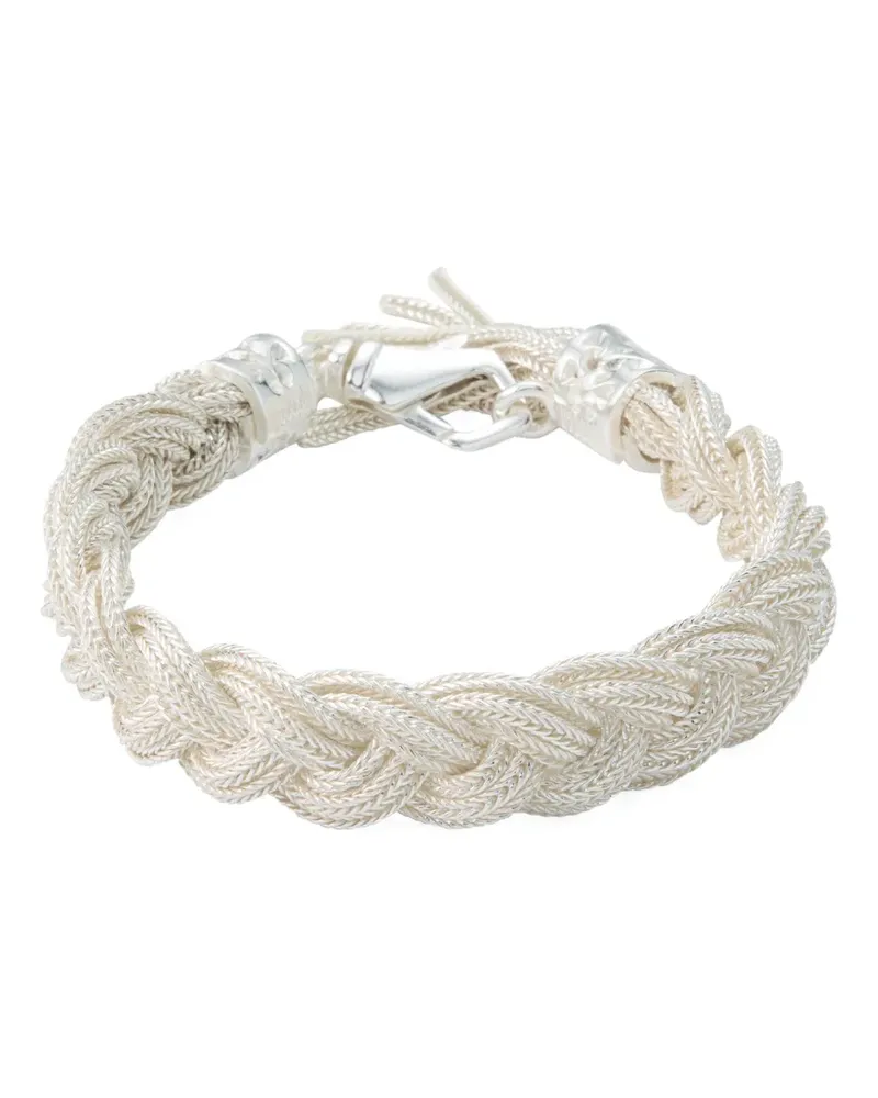 Emanuele Bicocchi Ice braided bracelet - Silber Silber
