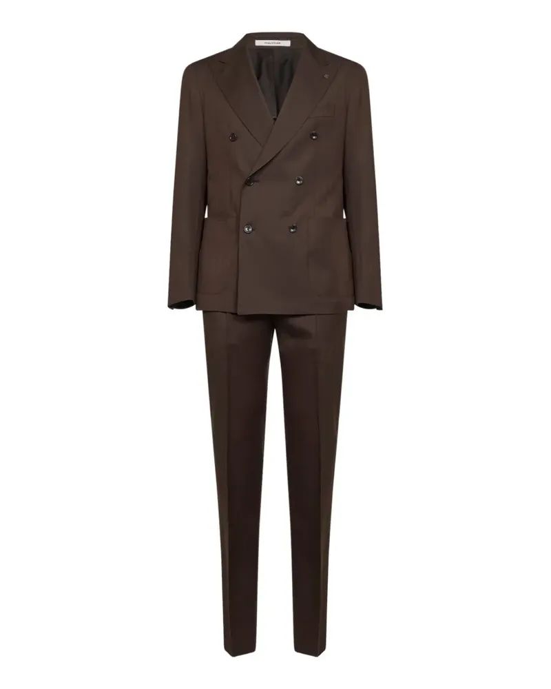 Tagliatore Doppelreihiger Anzug - Braun Braun