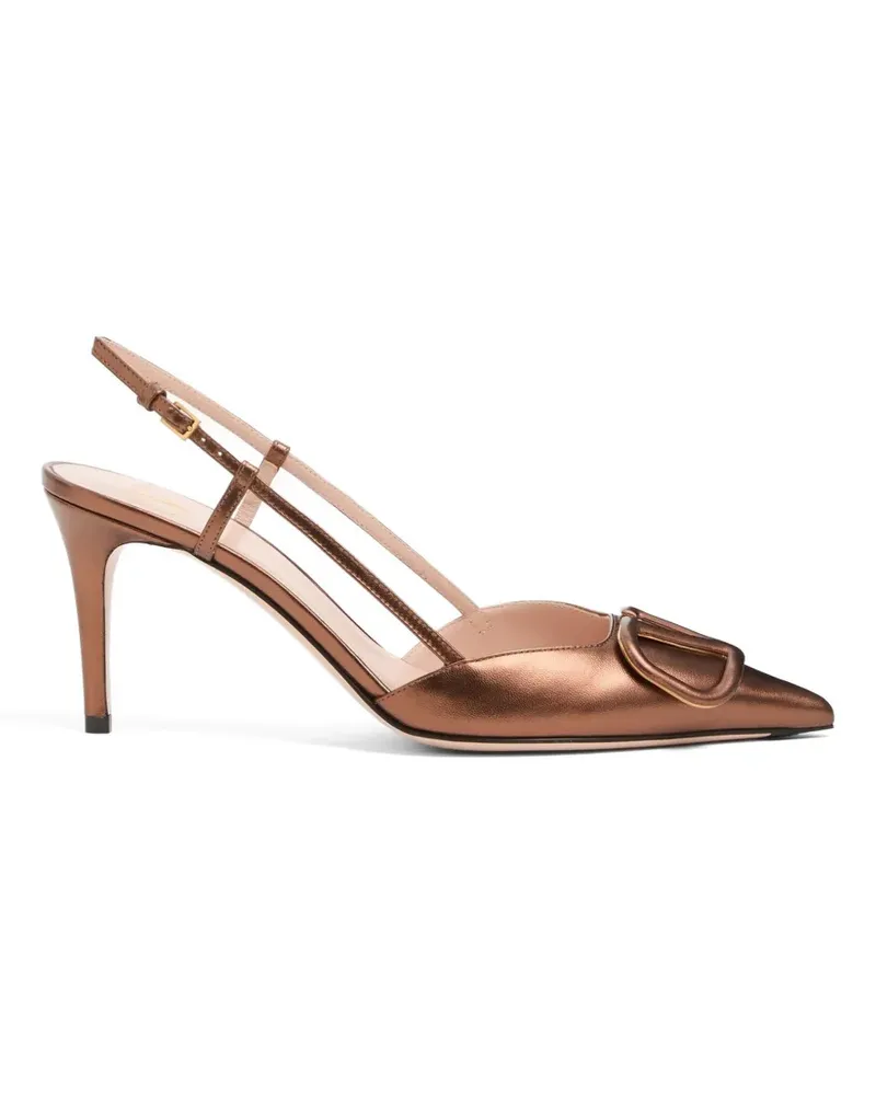 Valentino Garavani VLogo Pumps 80mm - Braun Braun