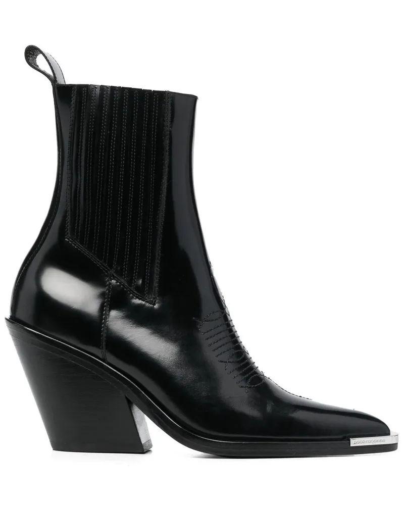Paco Rabanne Stiefeletten mit spitzer Kappe 95mm - Schwarz Schwarz