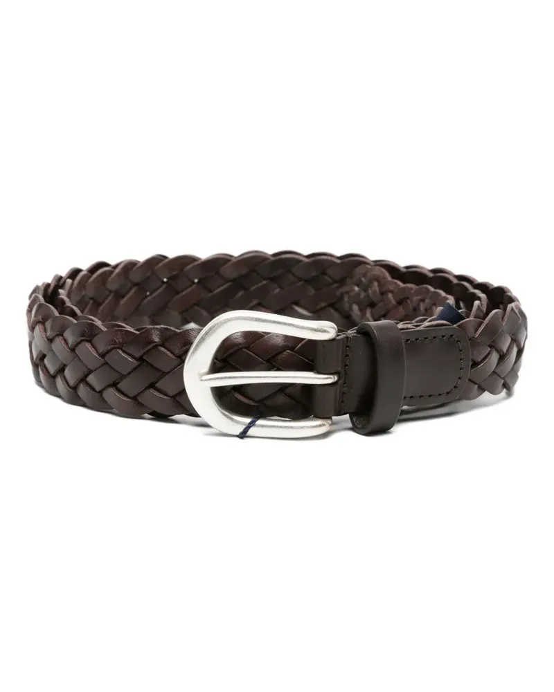 Anderson's braided leather belt - Braun Braun