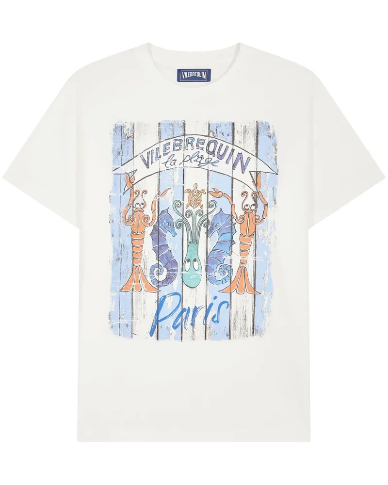 Vilebrequin Paris Plage T-Shirt - Weiß Weiß