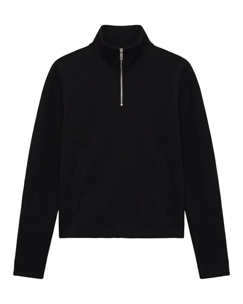 Calvin Klein Sweatshirt mit Reißverschluss - Schwarz Schwarz