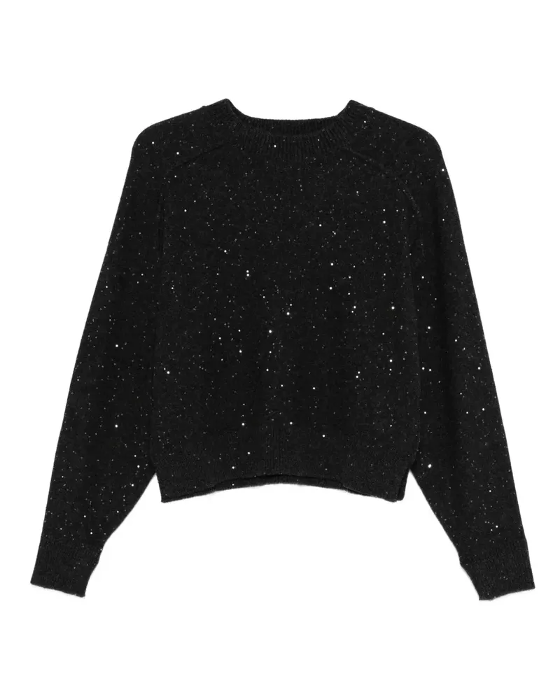 Antonelli Firenze Crasso Pullover mit Pailletten - Schwarz Schwarz