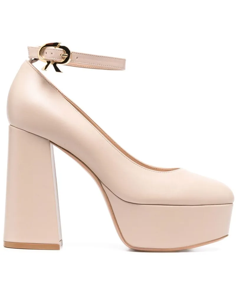 Gianvito Rossi Vernice Pumps 70mm - Nude Nude