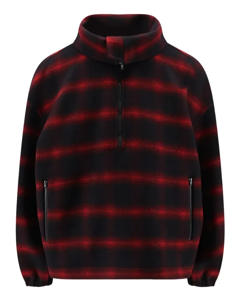 Balenciaga Karierte Jacke mit kurzem Reißverschluss - Schwarz Schwarz