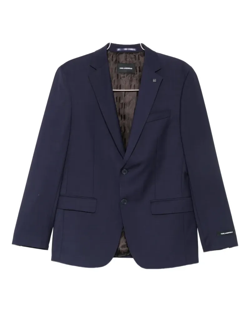 Karl Lagerfeld single-breasted buttoned blazer - Blau Blau