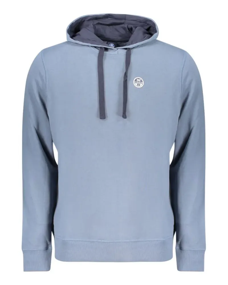 North Sails Hoodie mit Logo-Patch - Blau Blau