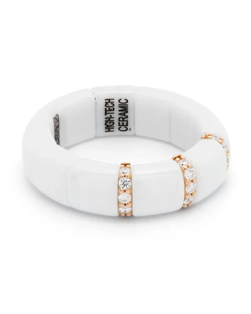 Roberto Demeglio 18kt Rotgoldring mit Diamanten - Weiß Weiß