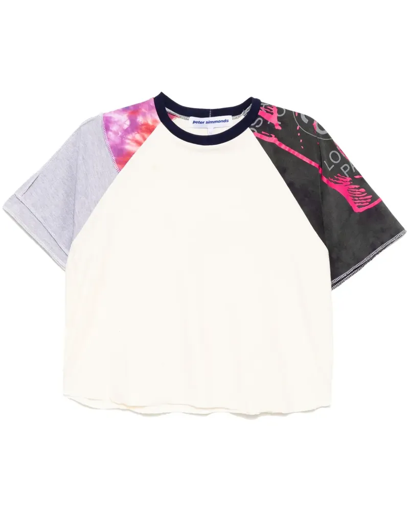 Stain Shade T-Shirt mit Einsätzen - Nude Nude