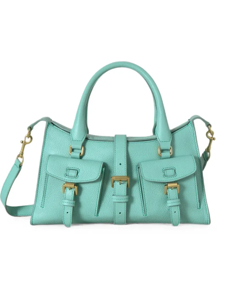 Mulberry Mini Roxanne Schultertasche mit Schnalle - Blau Blau