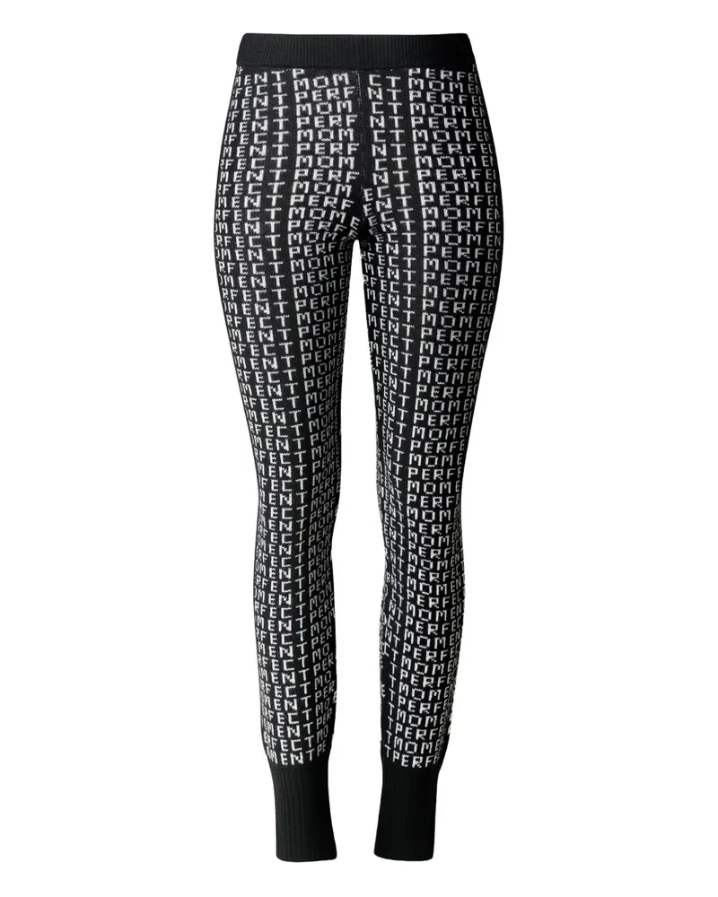 Perfect Moment Leggings mit Logo-Motiv - Schwarz Schwarz