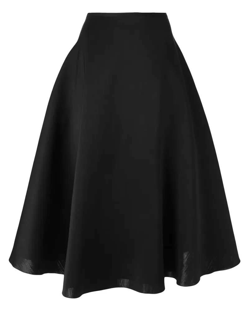 Lanvin Mittellanger Rock - Schwarz Schwarz