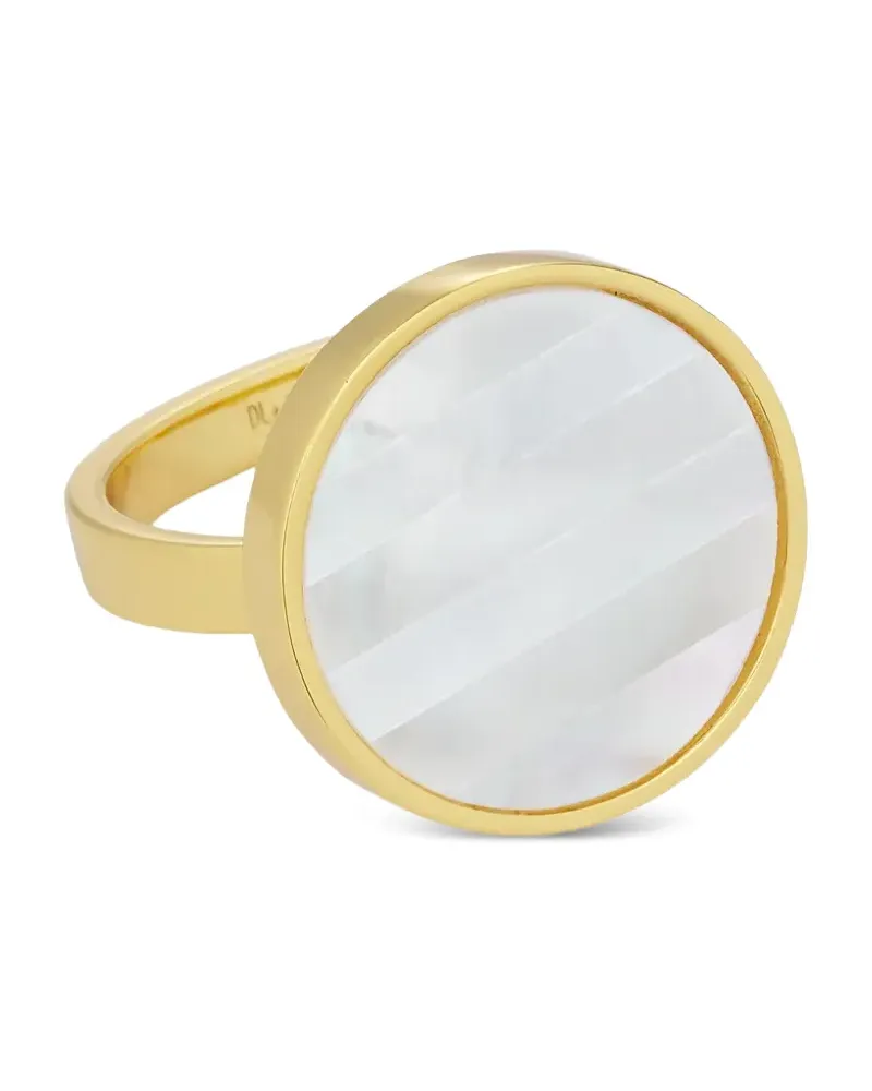 DESIGN LETTERS Ring mit Inlay - Gold Gold