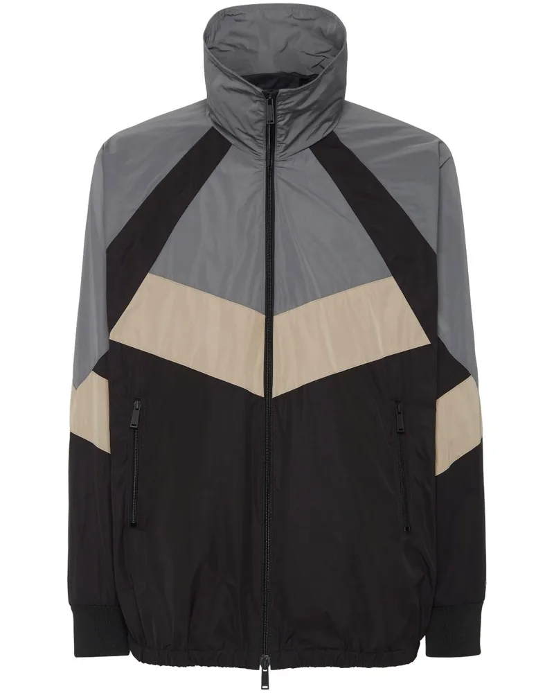 Dsquared2 Windbreaker in Colour-Block-Optik - Grau Grau