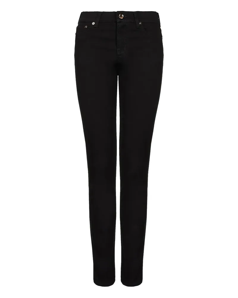 Giorgio Armani Halbhohe Skinny-Jeans - Schwarz Schwarz
