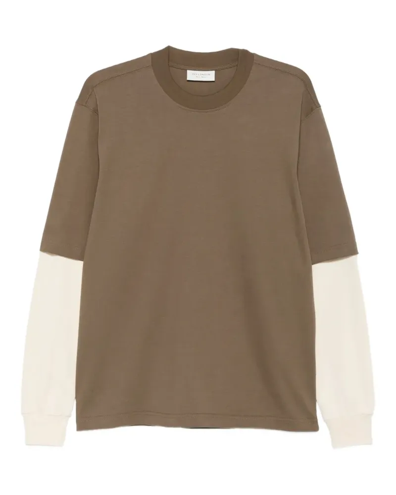 Yes London T-Shirt im Layering-Look - Grün Grün