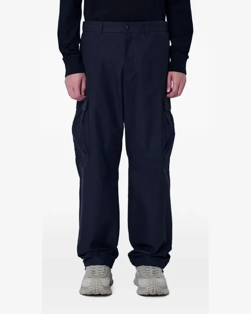Moncler Cargohose mit Logo-Patch - Schwarz Schwarz