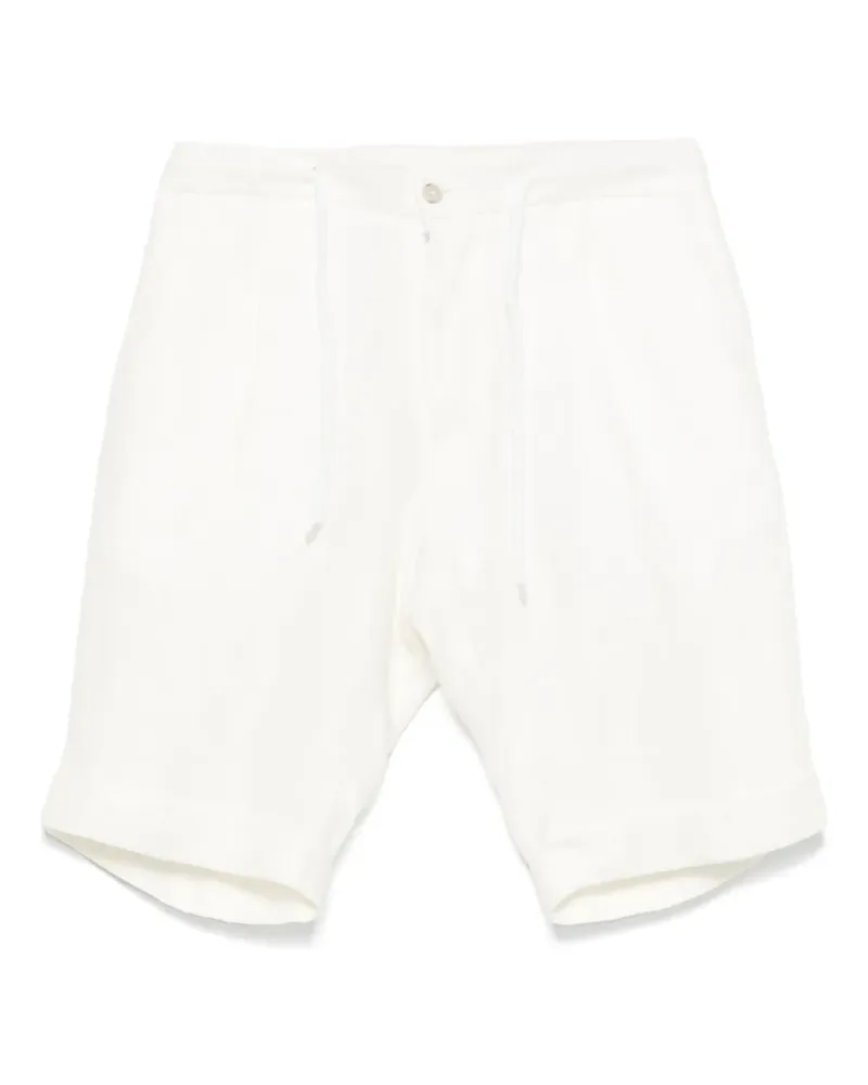 BARBA Shorts aus Leinen - Weiß Weiß