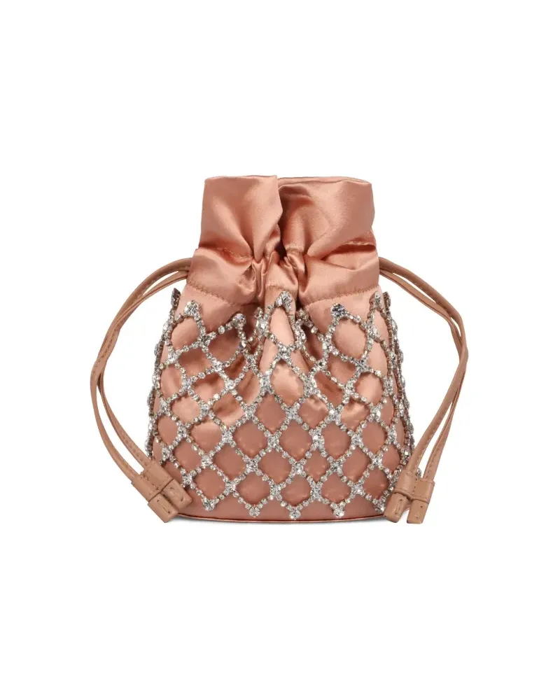 Aquazzura Mini Crystal Lover Clutch - Rosa Rosa