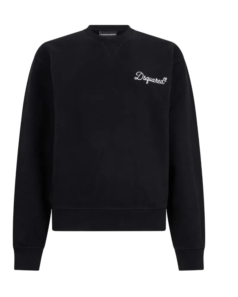Dsquared2 Sweatshirt mit Rundhalsausschnitt - Schwarz Schwarz