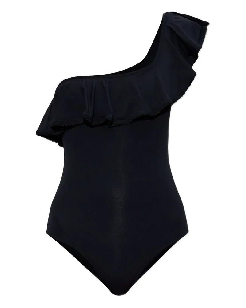 Melissa Odabash Tennessee Badeanzug mit Rüschendetail - Schwarz Schwarz