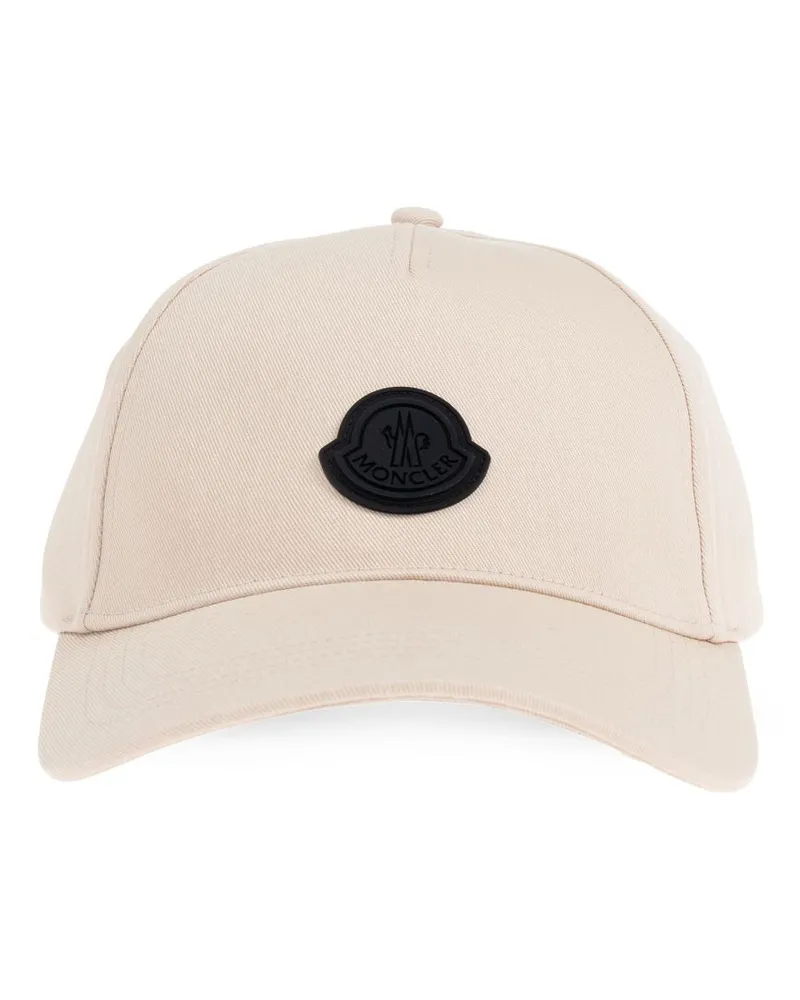 Moncler Baseballkappe mit Logo-Patch - Nude Nude