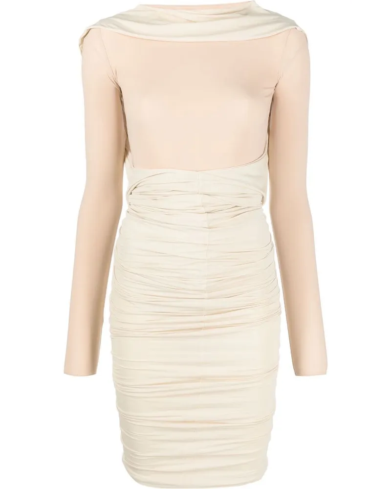 Maison Margiela Kleid mit Raffungen - Nude Nude