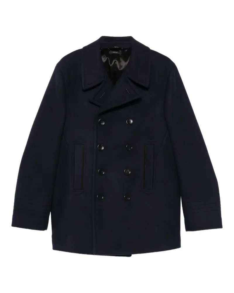 Tom Ford double-breasted peacoat - Blau Blau