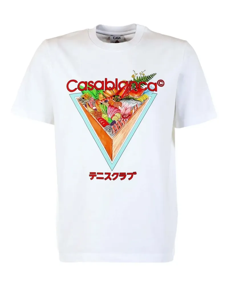 BARENA T-Shirt mit grafischem Print - Weiß Weiß