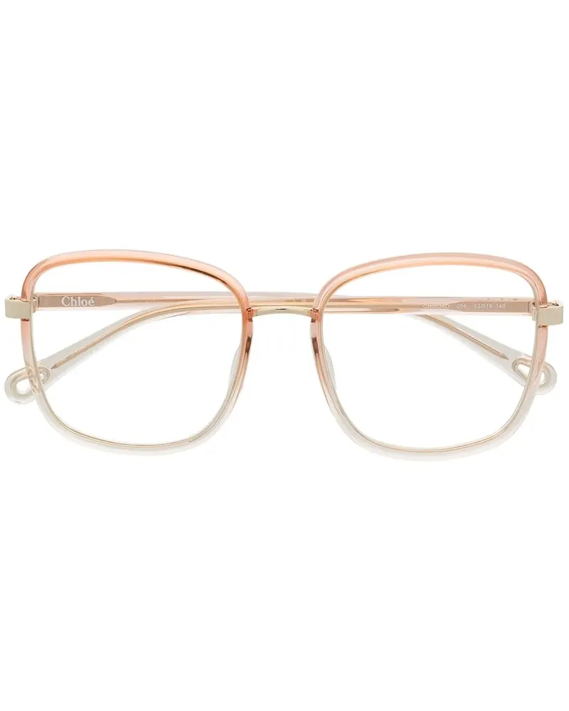 Chloé Oversized-Brille - Orange Orange