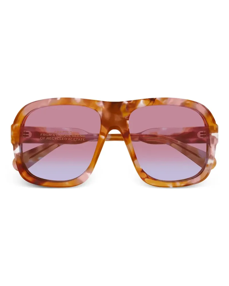 Chloé Geometrische CH0331S Sonnenbrille - Braun Braun