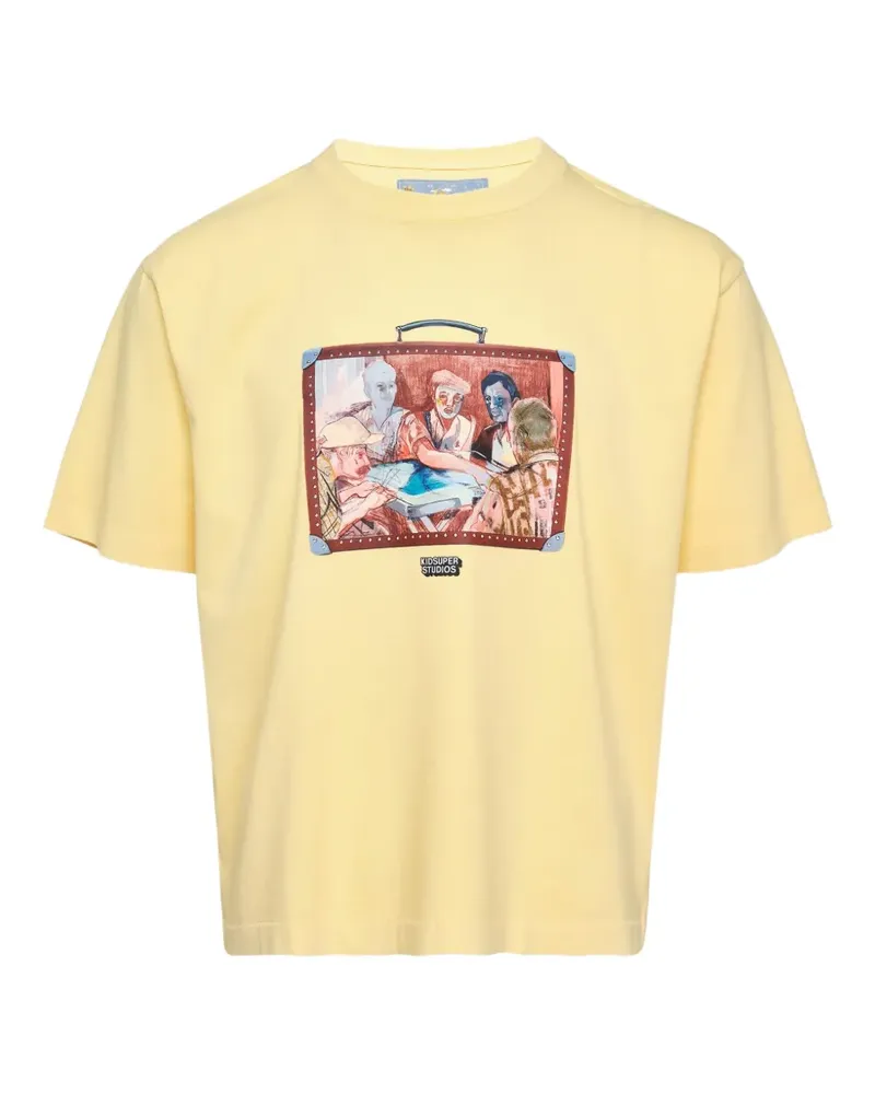 KidSuper Trunk T-Shirt mit grafischem Print - Gelb Gelb