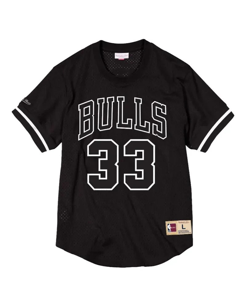 Mitchell & Ness x NBA Chicago Bulls Scottie Pippen T-Shirt aus Mesh - Schwarz Schwarz