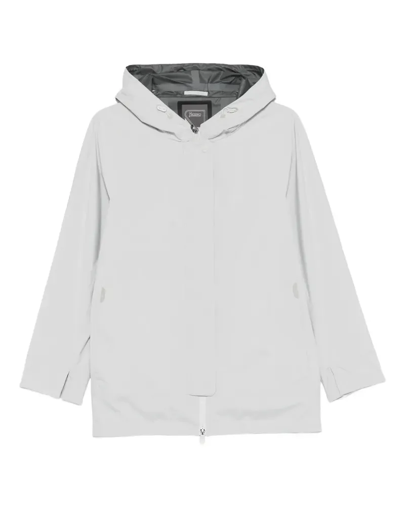 Herno zip-up hooded coat - Grau Grau