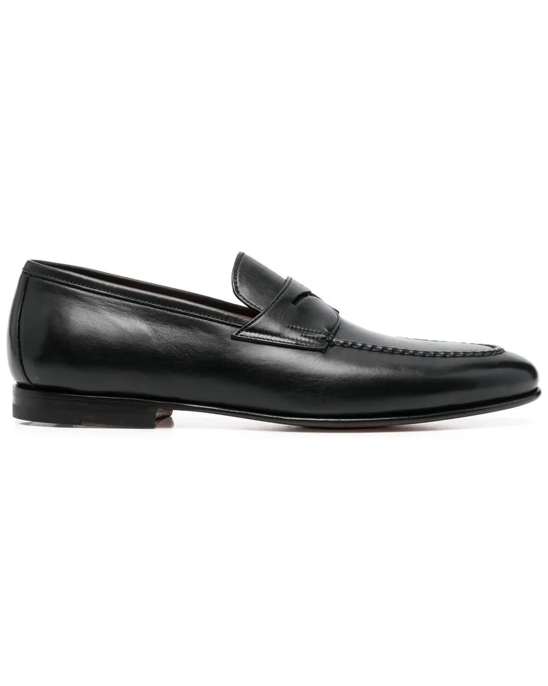 Santoni Klassische Penny-Loafer - Schwarz Schwarz