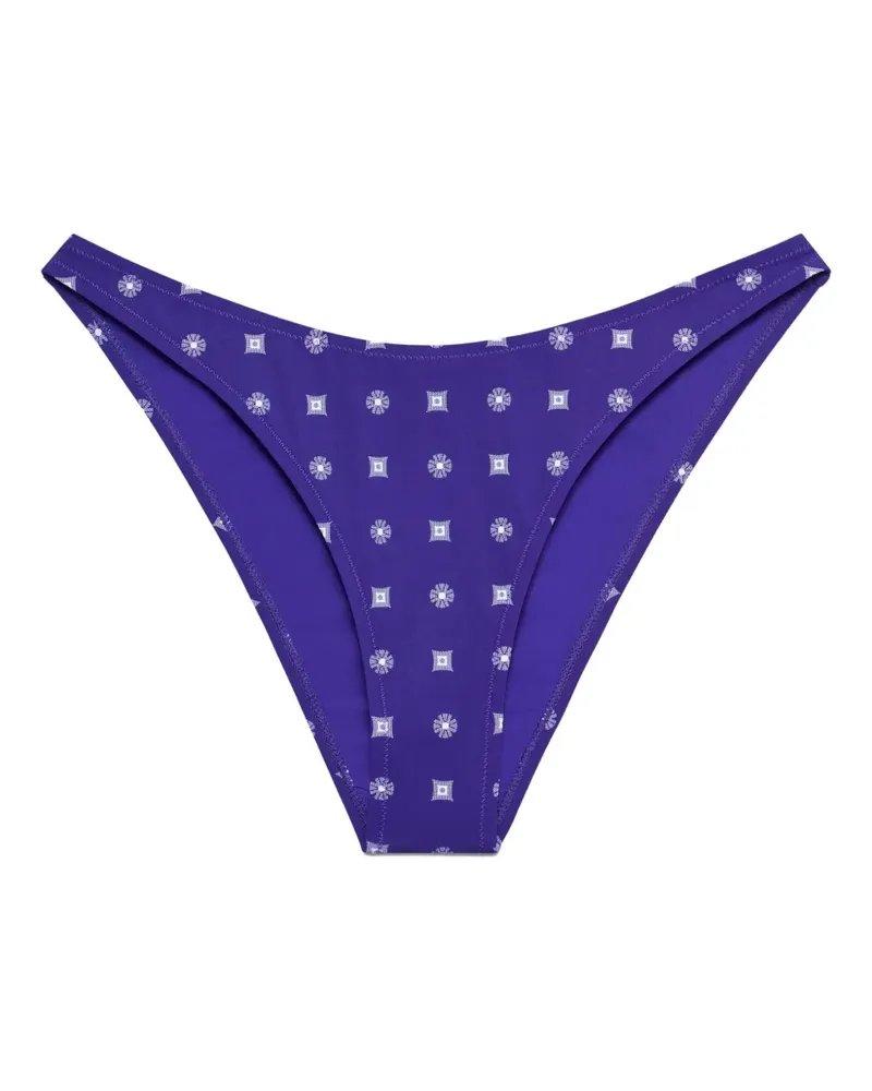 Tory Burch Bikinihöschen mit geometrischem Muster - Blau Blau