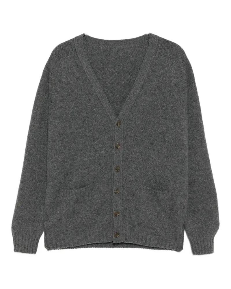 BLESS Cardigan mit runder Applikation - Grau Grau