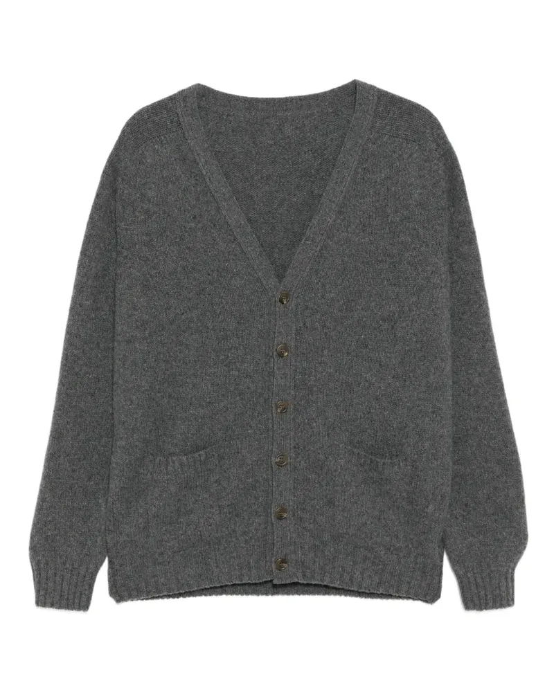 BLESS Cardigan mit runder Applikation - Grau Grau