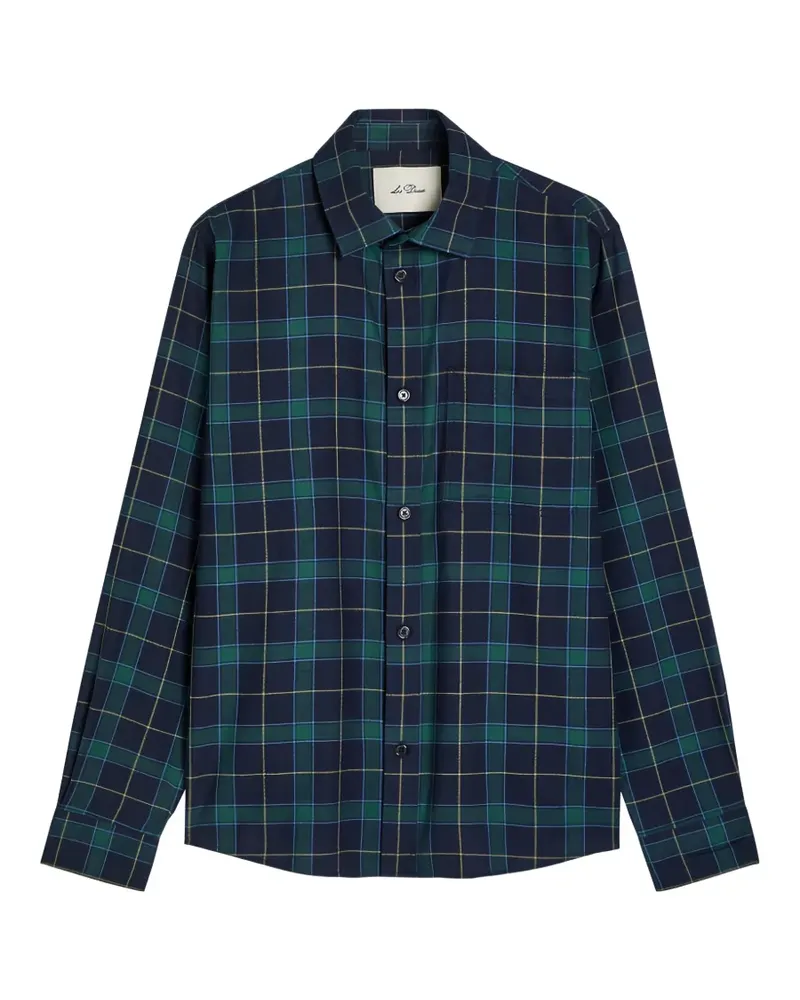 LES DEUX Lennon plaid button shirt - Blau Blau
