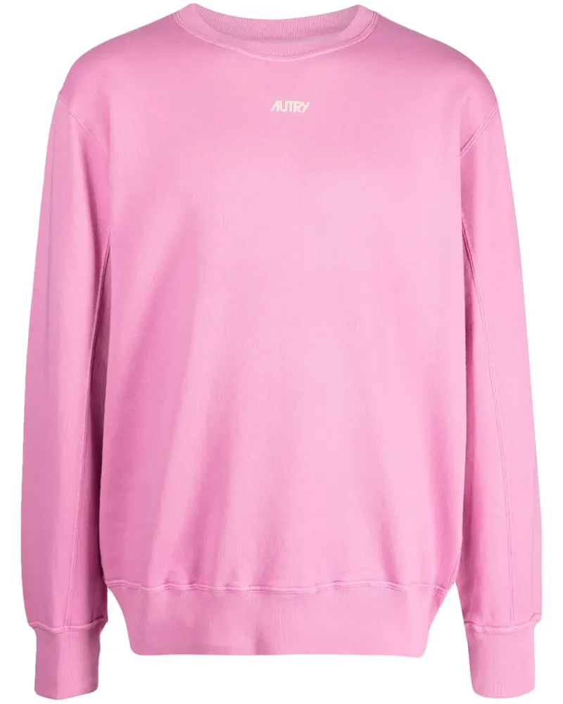 AUTRY Sweatshirt mit Logo-Print - Rosa Rosa