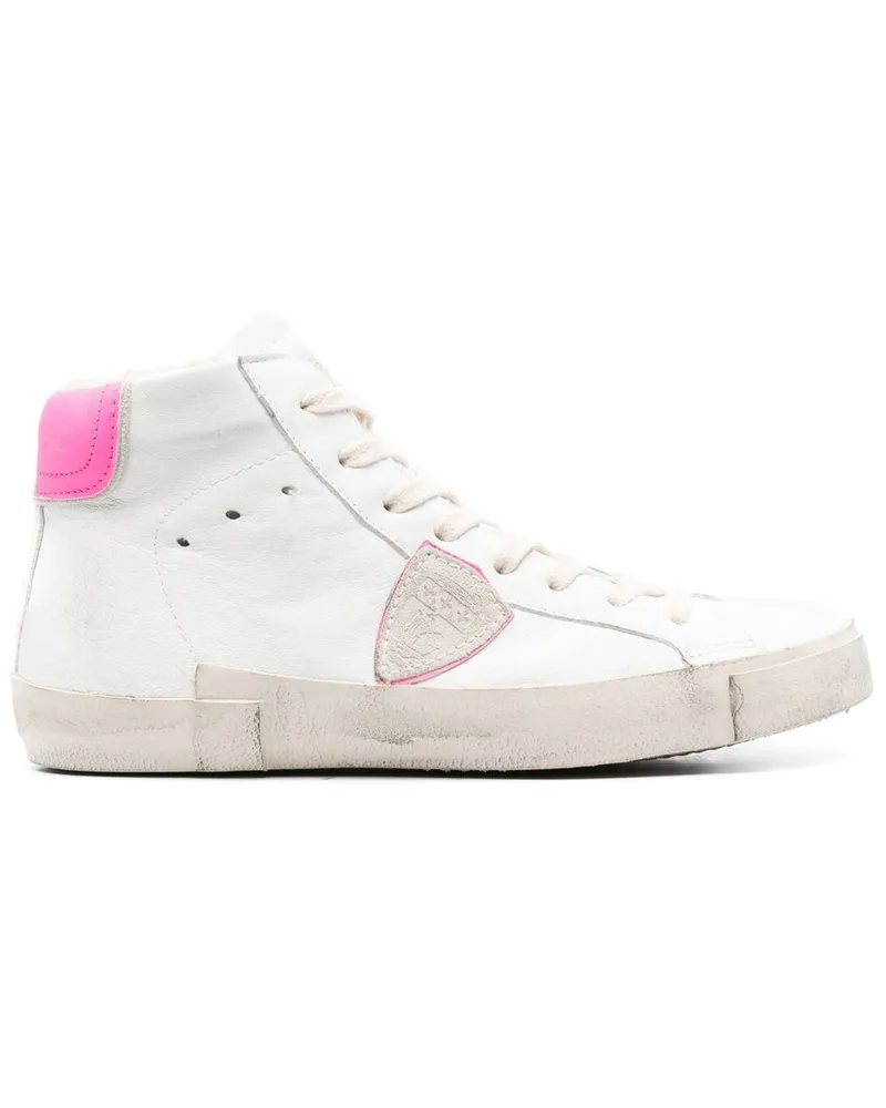 Philippe Model High-Top-Sneakers mit Logo-Patch White