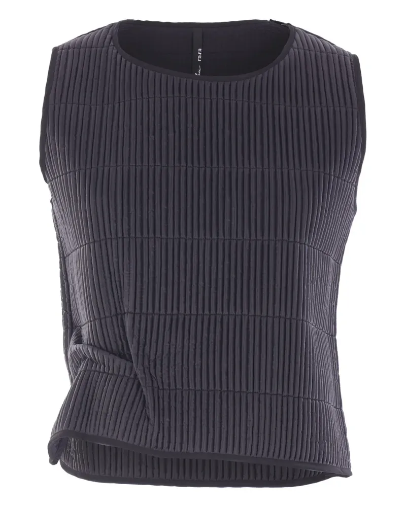 Maria Calderara Plissierter Trägershirt - Schwarz Schwarz
