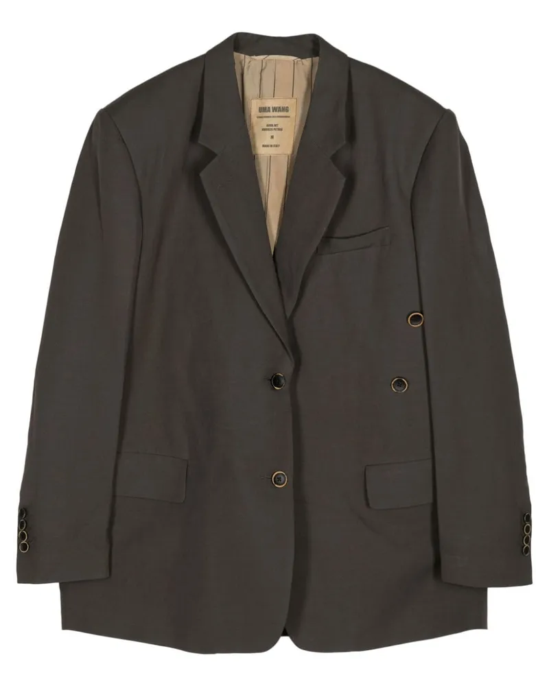 Uma Wang Einreihiger Kava Blazer - Braun Braun