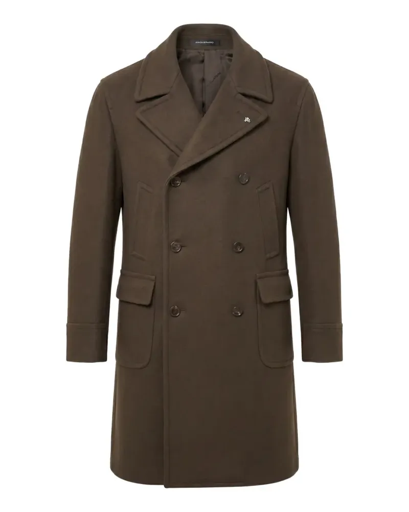 Tagliatore double-breasted wool coat - Braun Braun