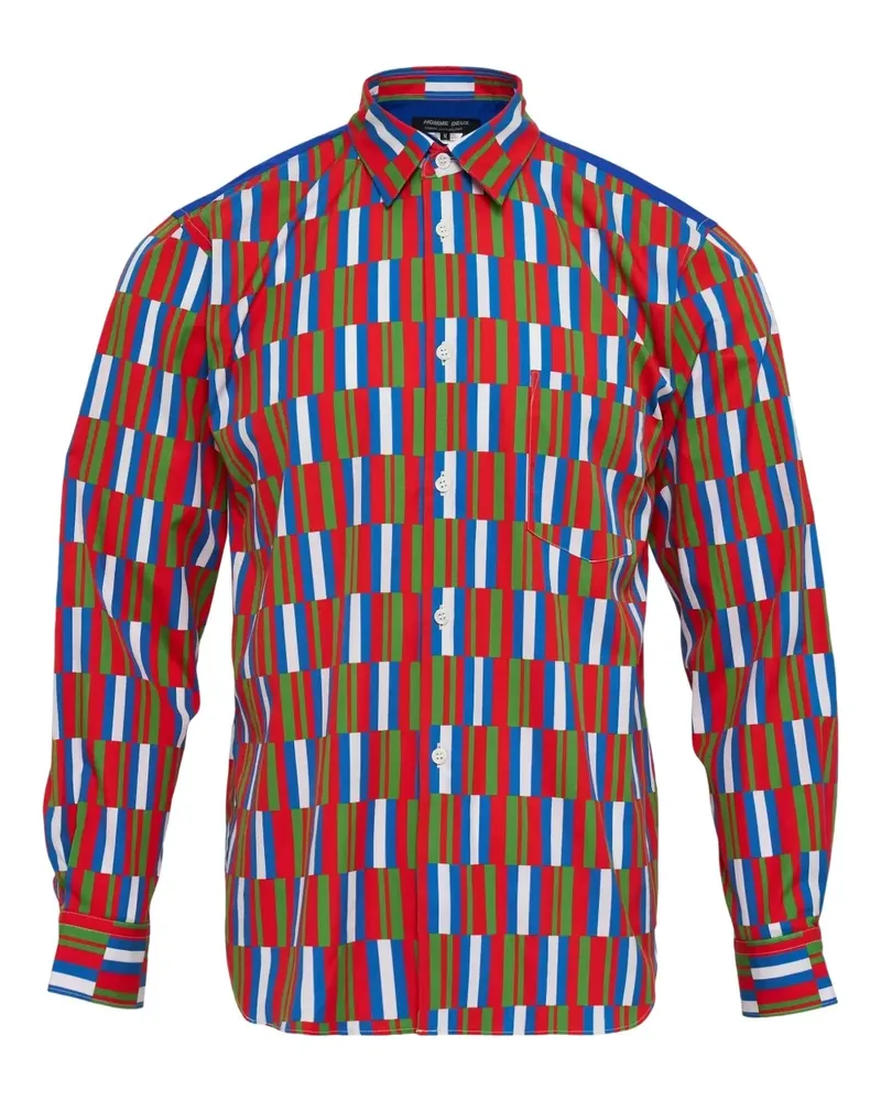 Comme des Garçons Gemustertes Hemd - Rot Rot